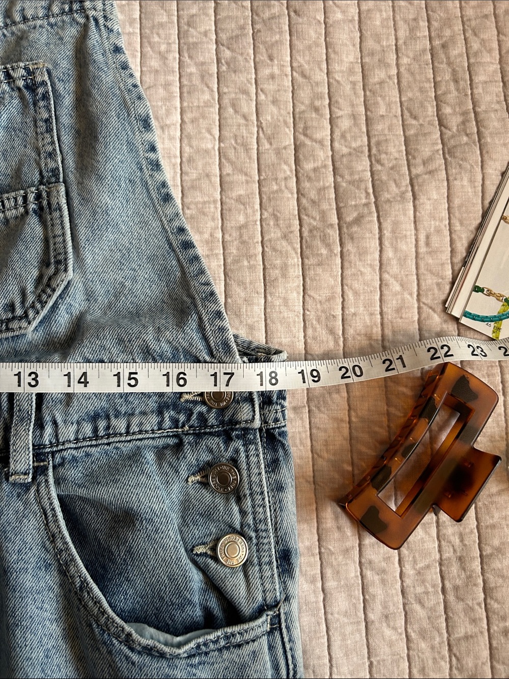 Free people we the free Ziggy Denim Overalls large - Picture 8 of 16
